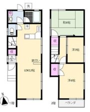 西荻南 賃貸戸建住宅の間取り画像