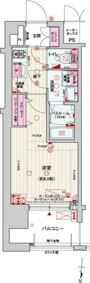 レオンコンフォート梅田北の間取り画像