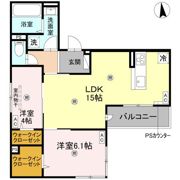 (仮称)D-ROOM橋波東之町 西棟の間取り画像