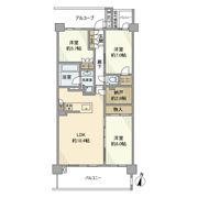 プラウド川名山ガーデンの間取り画像