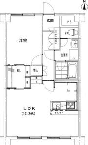 キャッスルメイ植田の間取り画像