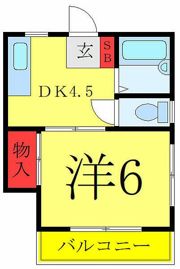 マンション白陽の間取り画像