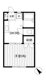 コーポ並木の間取り画像