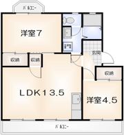 スカイハイツ新田の間取り画像