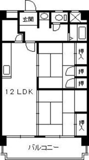 三滝コーポラスの間取り画像