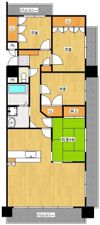 シャトレ大手町N棟の間取り画像