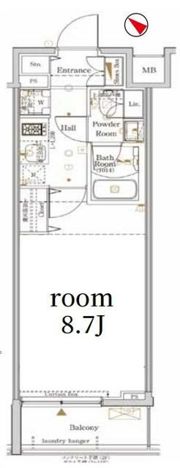 The Log日本橋の間取り画像