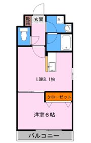 Place水前寺の間取り画像