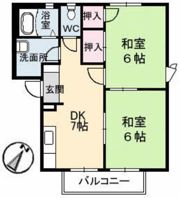 フレグランス草津新町 A棟の間取り画像