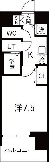 スワンズシティ梅田シエロの間取り画像