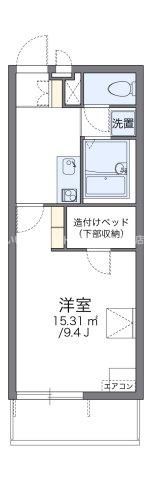 レオパレスレインボーロードの間取り画像