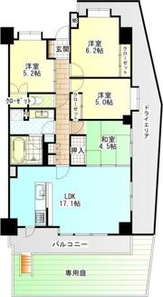 グランシャルム小田原城山の間取り画像