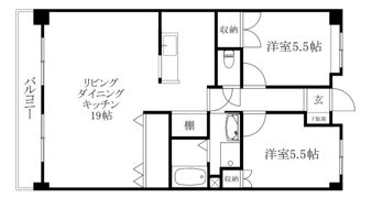 セレネ弐番館の間取り画像