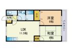 ヴァンベール西長住Aの間取り画像