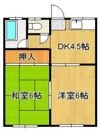 コーポ風の間取り画像