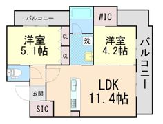 ウェルスクエア神戸住吉の間取り画像