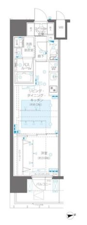 ZOOM新宿御苑前の間取り画像