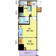 クレイシア秋葉原ラグゼスウィートの間取り画像
