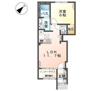 仮）高崎市上豊岡町T様新築アパートの間取り画像