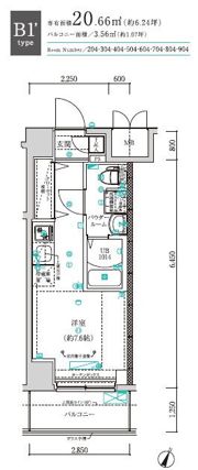 クラリッサ横浜阪東橋の間取り画像