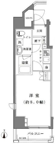 ライジングプレイス南千住の間取り画像
