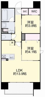 ポレスター岡山幸町の間取り画像