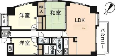 シーブリーズ東原弐番館の間取り画像