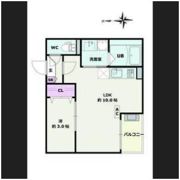 Jack motoshibatanishiⅠの間取り画像