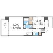 プレジオ三国ASIANの間取り画像