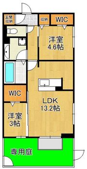 ルシオル鞘ヶ谷の間取り画像