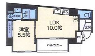 エフ・パークレジデンス横浜反町4281の間取り画像