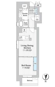 chien viverrin（シヤン・ヴィヴラン）の間取り画像