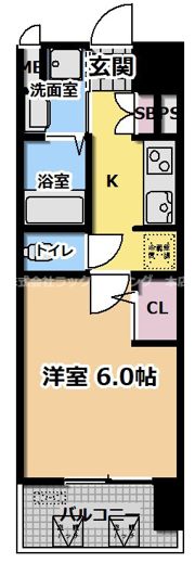 ジアコスモ京橋アクアの間取り画像