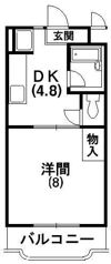 マンションラッフルズの間取り画像