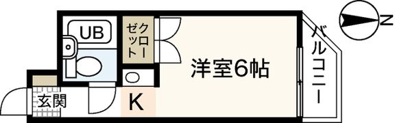 レジデンス十日市の間取り画像