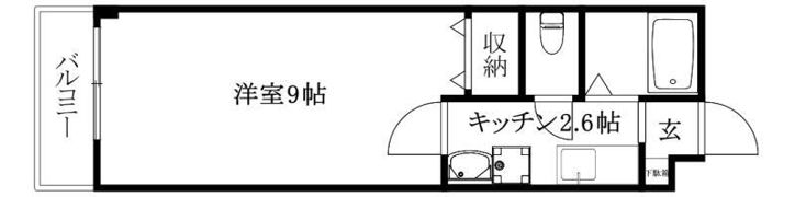 シングル花夢の間取り画像