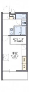レオパレス赤間宮前の間取り画像