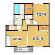 リジエールB棟の間取り画像