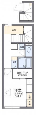 レオパレス旭ヶ丘Ⅱの間取り画像