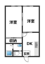 ウグイスハイツの間取り画像