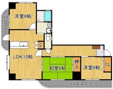 ファミリーハウス勝山の間取り画像