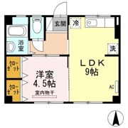 新浜マンションの間取り画像
