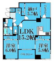 オークヒルズ五番館の間取り画像