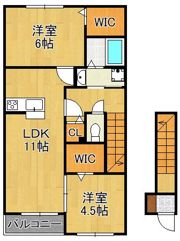 サンライズ浜町の間取り画像