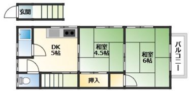 さつき荘の間取り画像