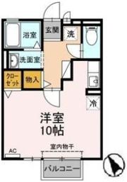 アヴェニュー小松寺 Bの間取り画像