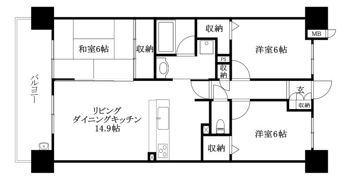 アルファステイツ千舟町通りLUXAの間取り画像
