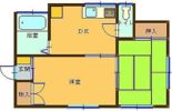 竹内堤貸家 2の間取り画像