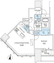 パークコート渋谷ザタワーの間取り画像