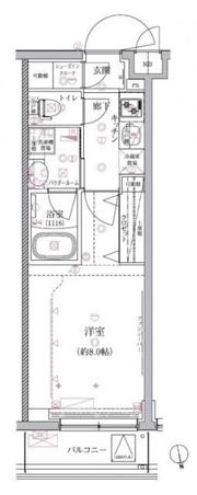 クレイシア祐天寺の間取り画像